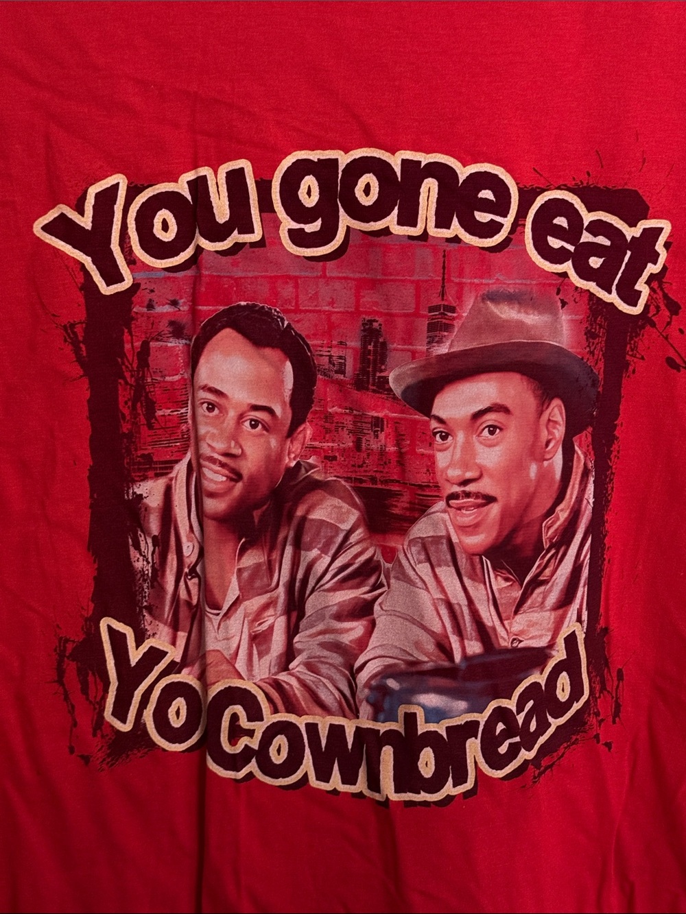 Red Graphic Tee - You Gone Eat Yo Cornbread - Picture 4 of 6